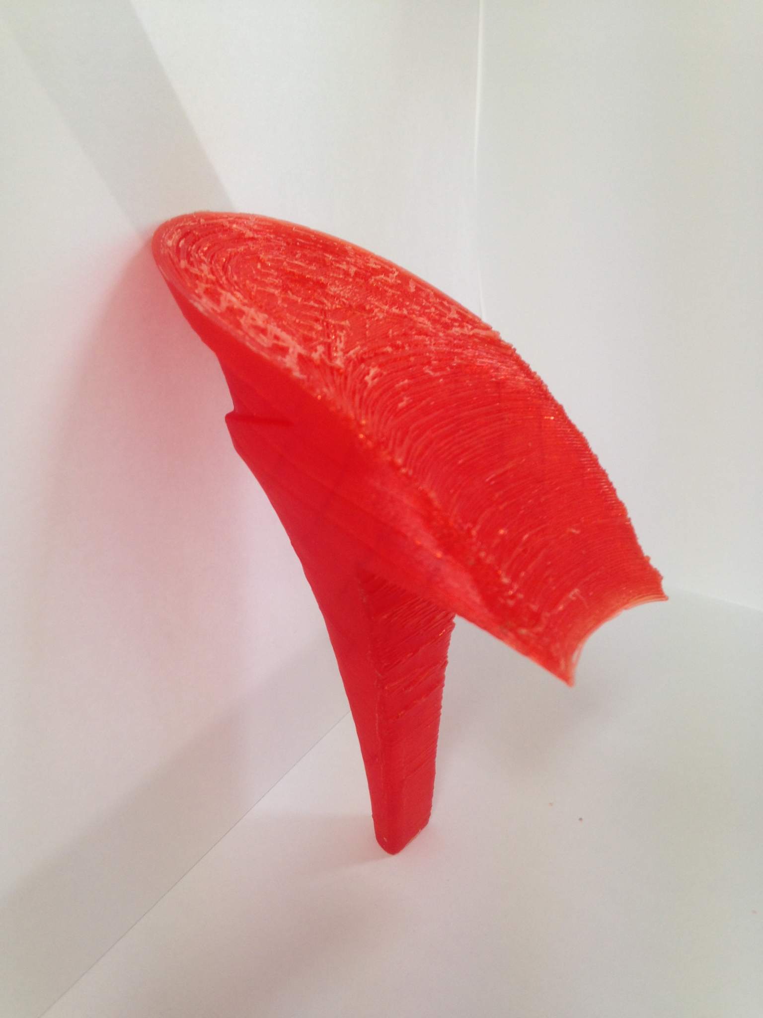 3D printed heel made at the Footwear Polytechnic. Photo via RepRap. 
