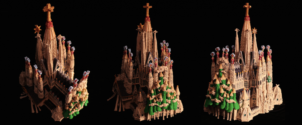 3 point perspective on Kuglmeier Sagrada Família Image via: 3Doodler