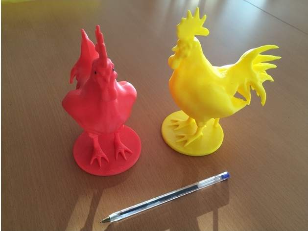 Winbo 3D printed Rooster. Photo via Winbo. 