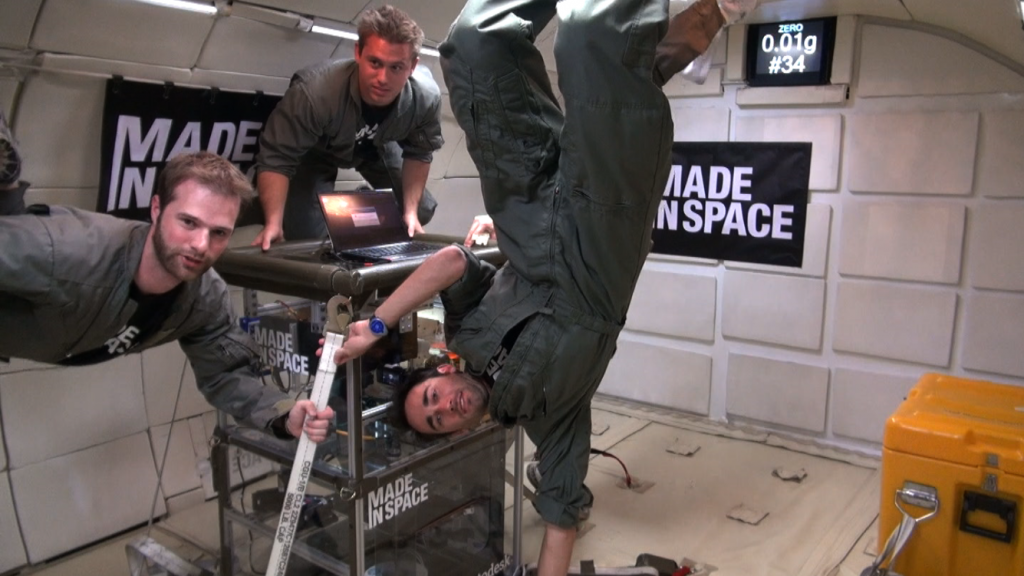 Made In Space testing their ZeroG 3D printer.