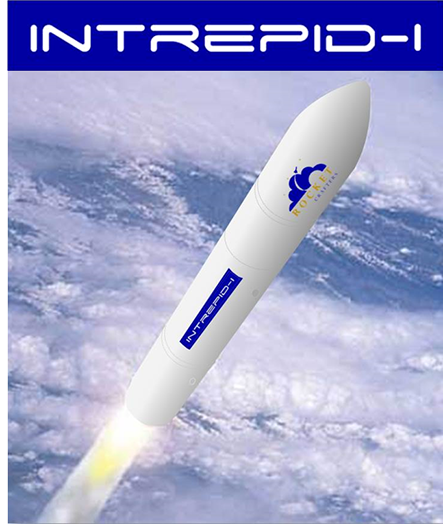 The Intrepid-1 rocket that will incorporate patented 3D printed rocket fuel. Image via Rocket Crafters. 