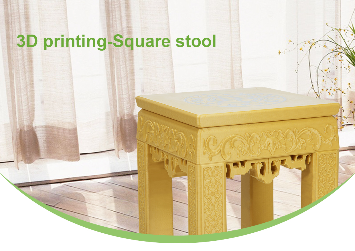 The 3D printed stool. Image via Winbo. 