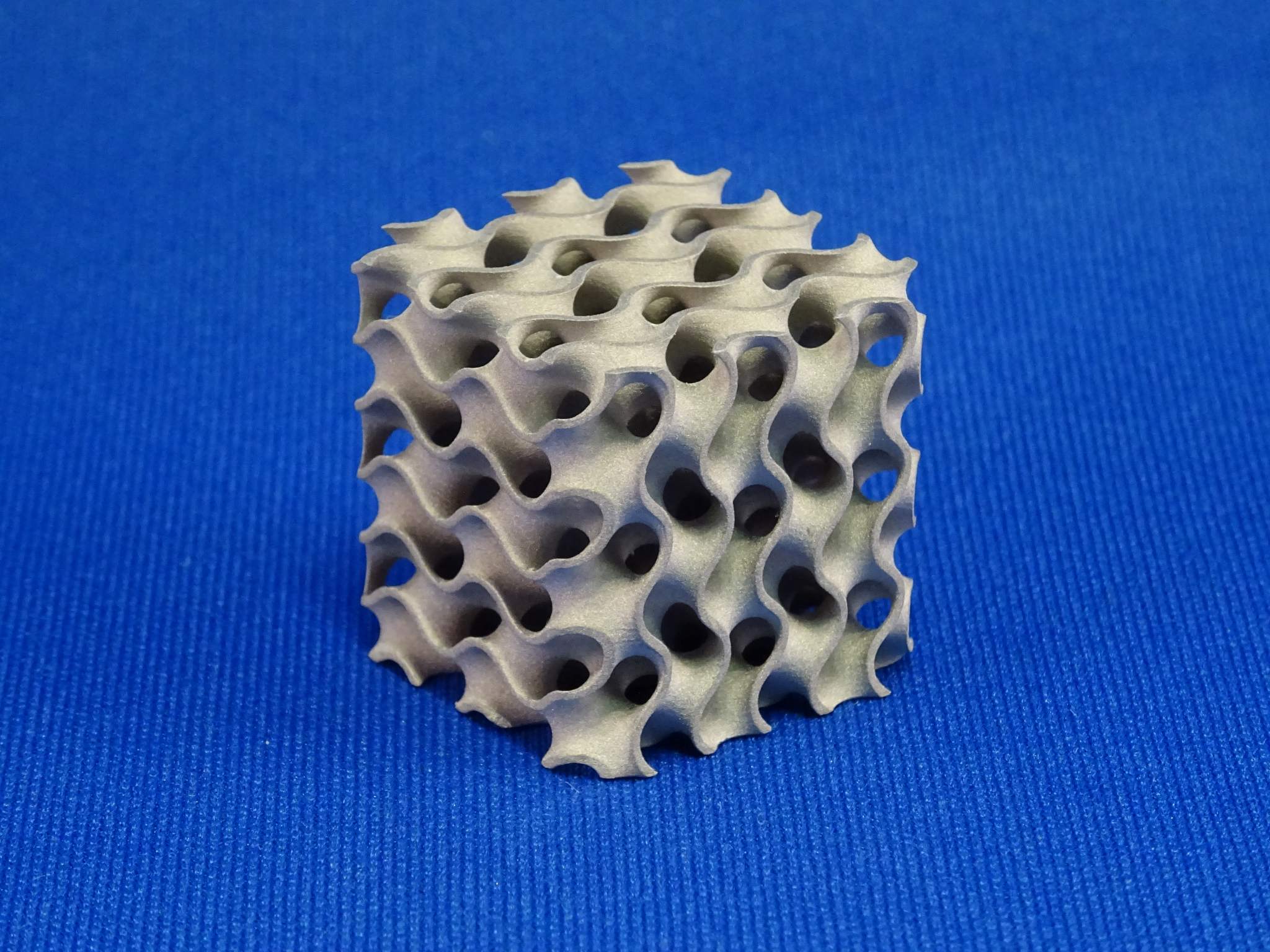 3D printed stainless steel from the ADMETALFLEX. Photo via Admatec.