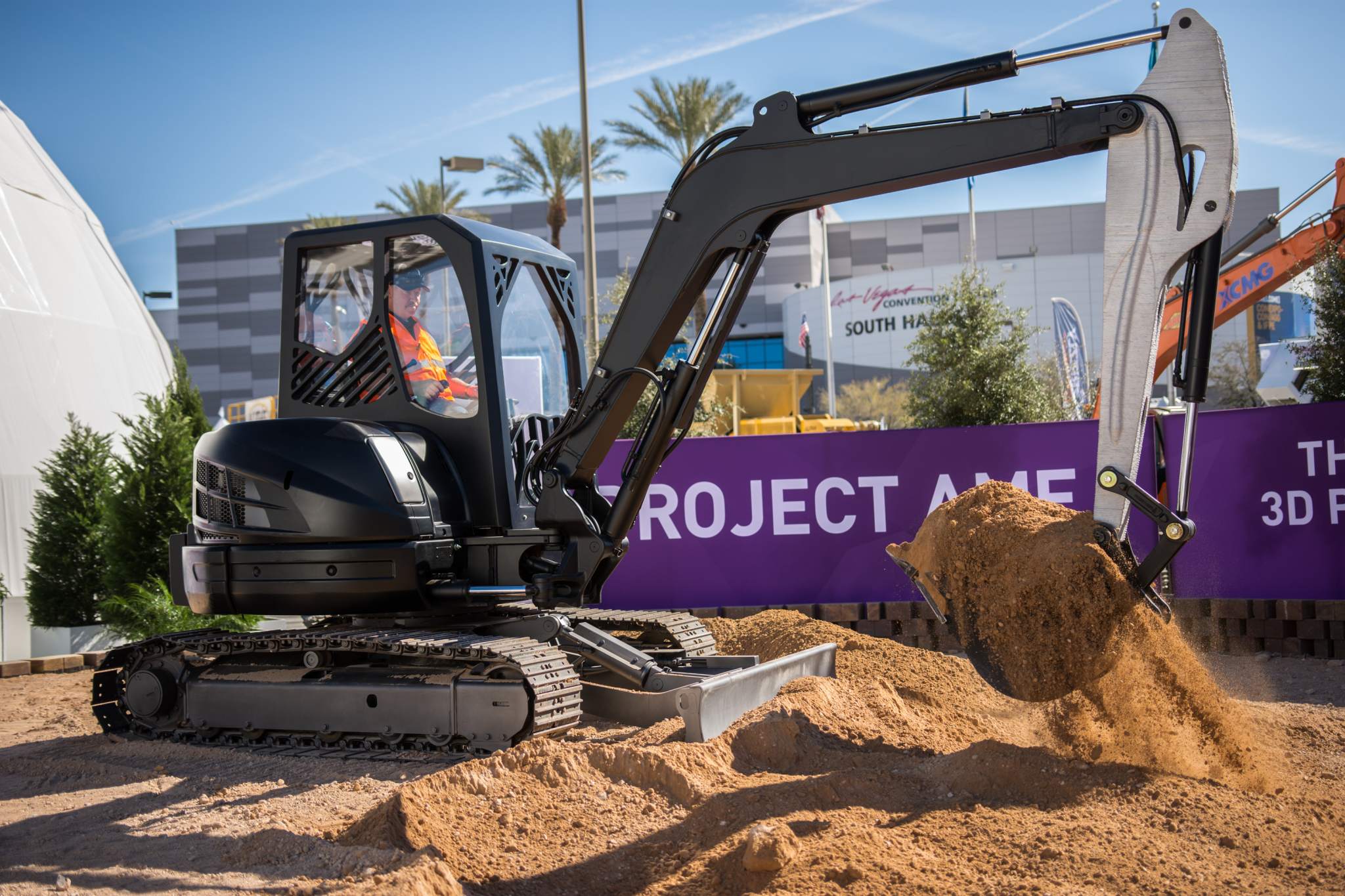 Project Ame The 3d Printed Excavator Showcased In Las Vegas 3d Printing Industry