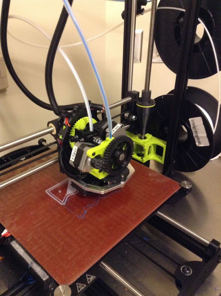 The Lulzbot TAZ 6 3D printer.