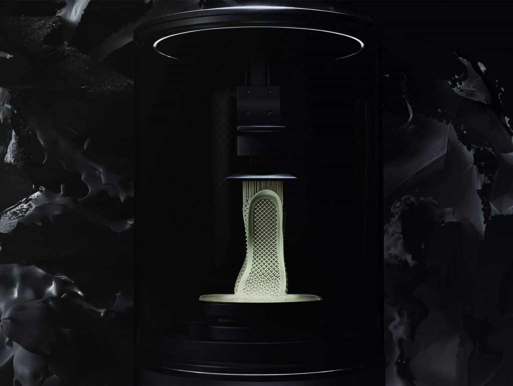 Futurecraft 4D 3D printing. Image via adidas.