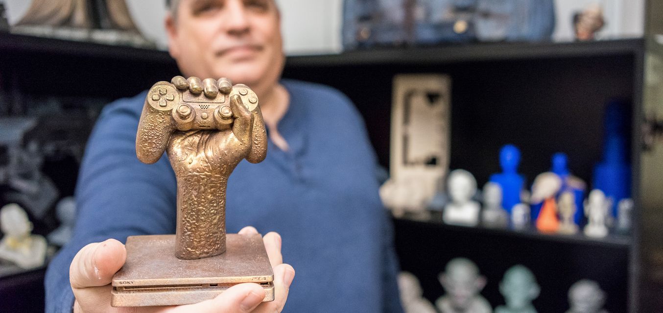 The trophies that were made using 3D printed molds. Photo via Formlabs. 