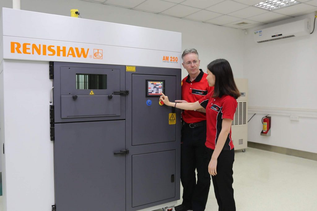 Gordon Styles, founder and president of Star Rapid, at the Renishaw AM250