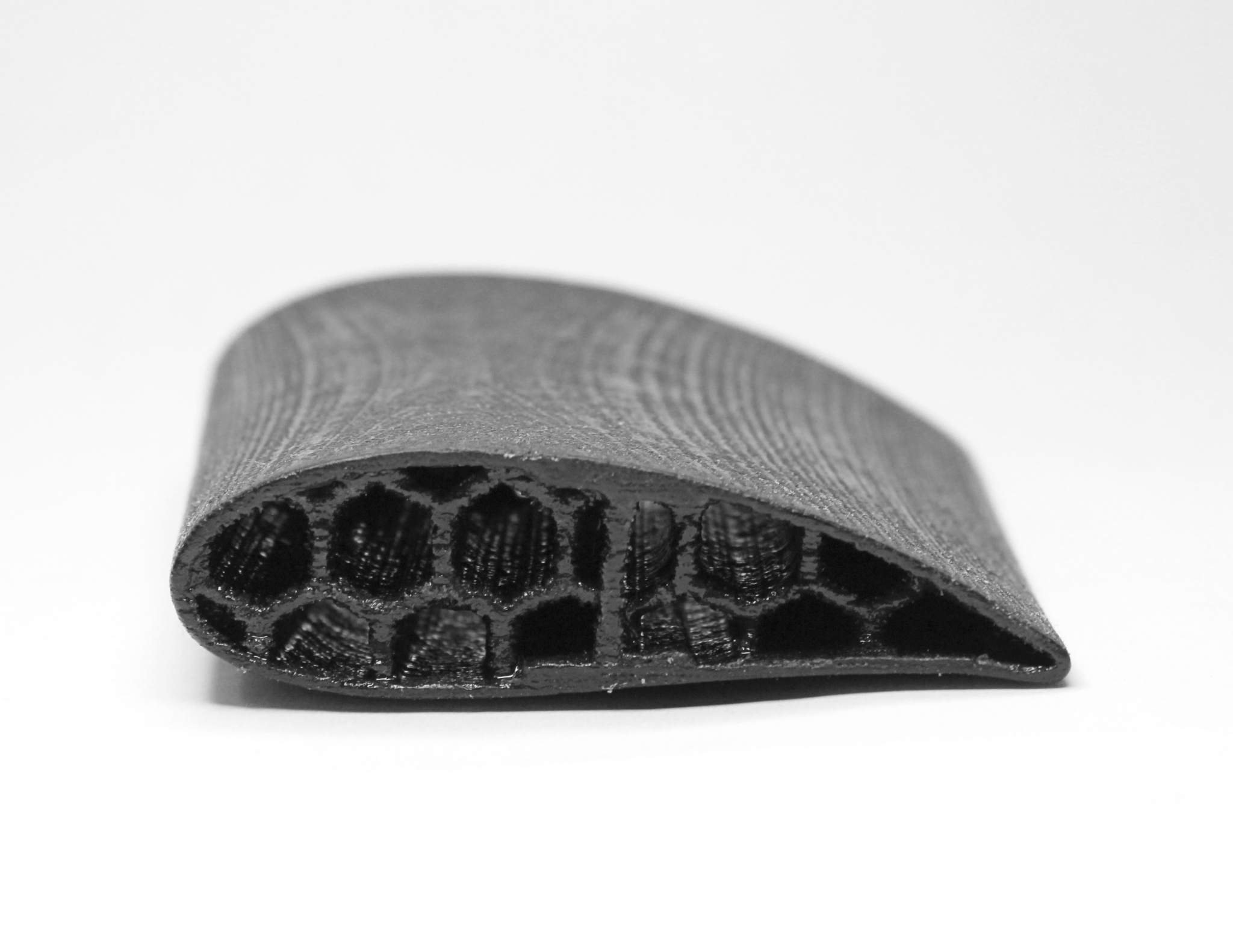 CBAM 3D printed airfoil. Image via Impossible Objects. 
