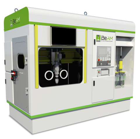 The Modulo 5-axis DED machine. Photo via BeAM Machines