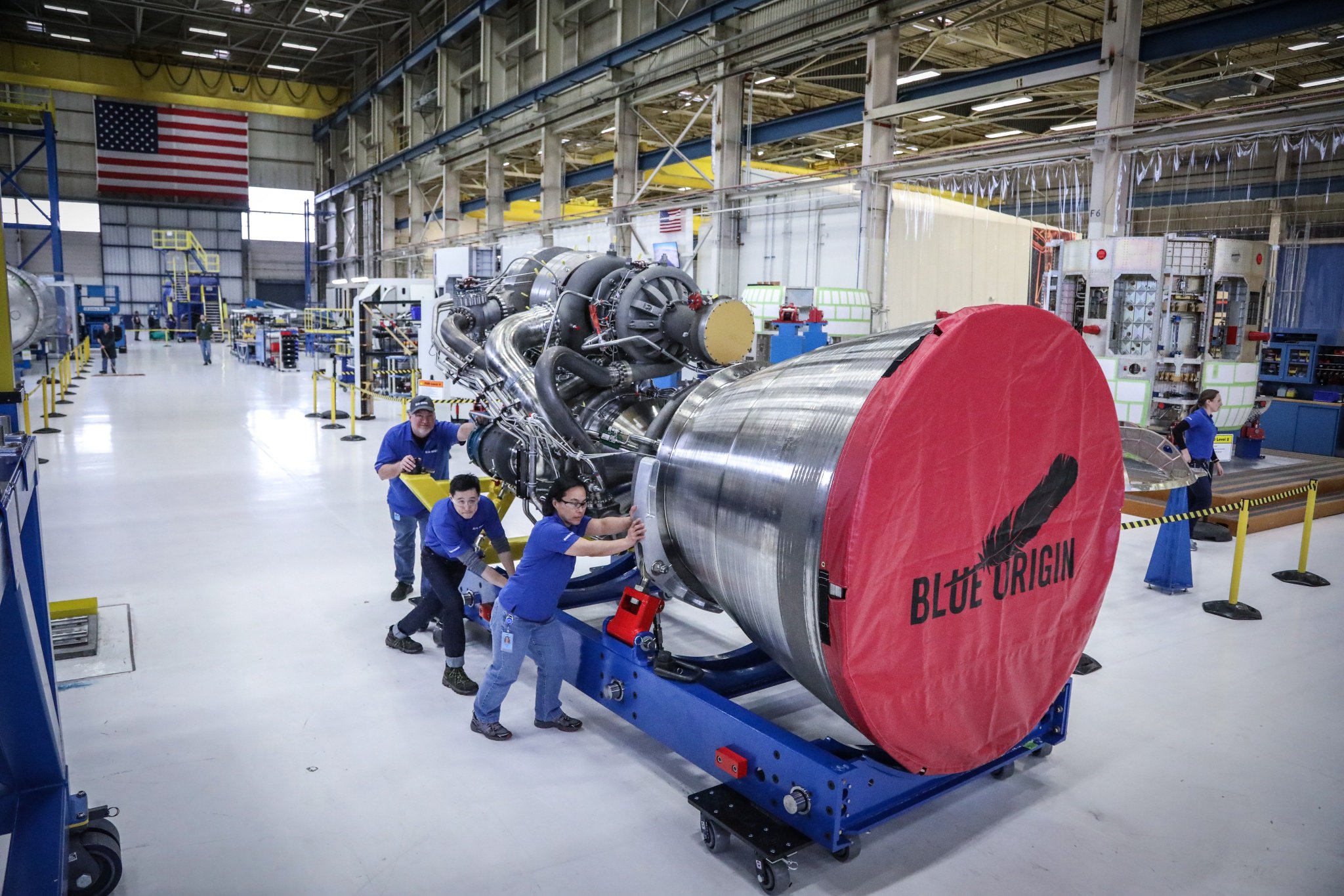 AR1's competition, the BE-4 rocket engine developed by Blue Origin. Photo via Jeff Bezos/Blue Origin. 