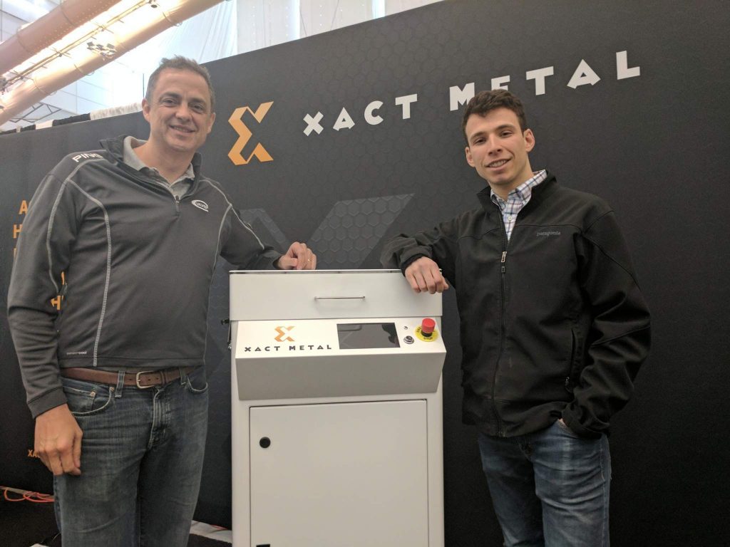 Juan Mario Gomez, CEO, and Matthew Woods, CTO, of Xact Metal. Photo by Michael Petch.