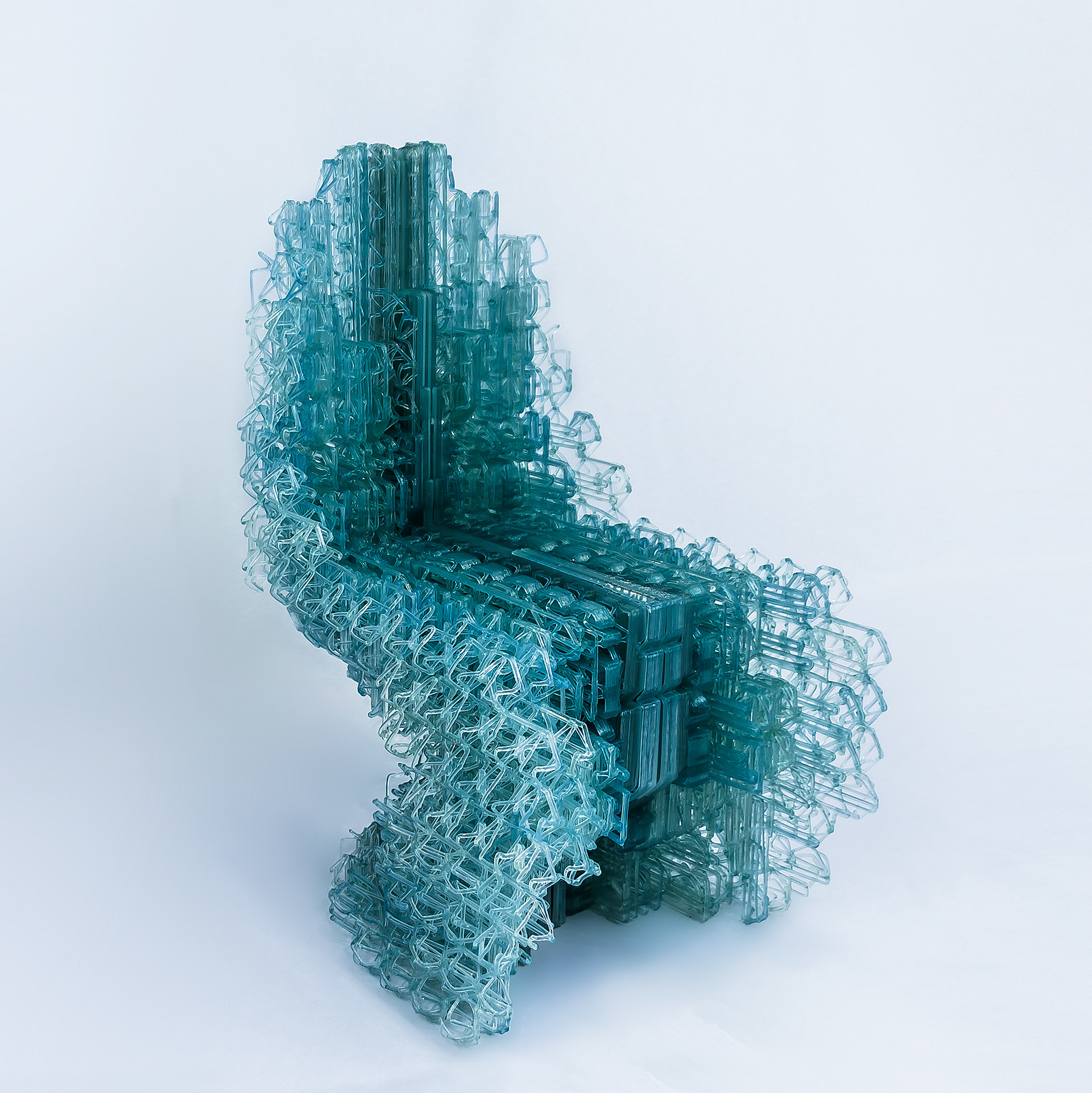 The Voxel Chair v1.o. Photo via Design Computational Lab. 