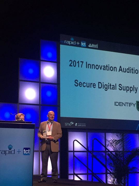 Identify3d receives the Rapid + TCT 2017 Innovation Award