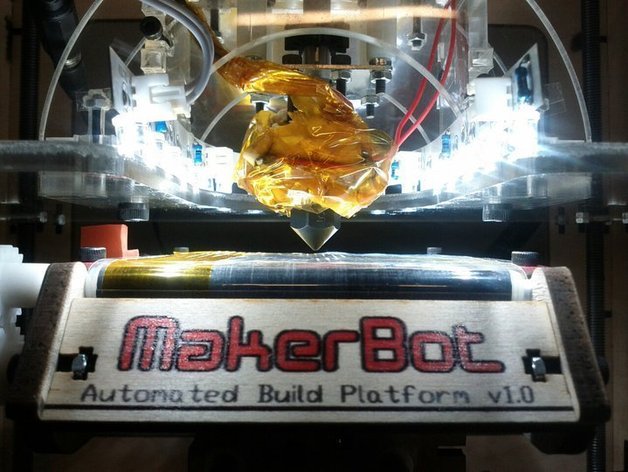 MakerBot's Automated Build Platform.