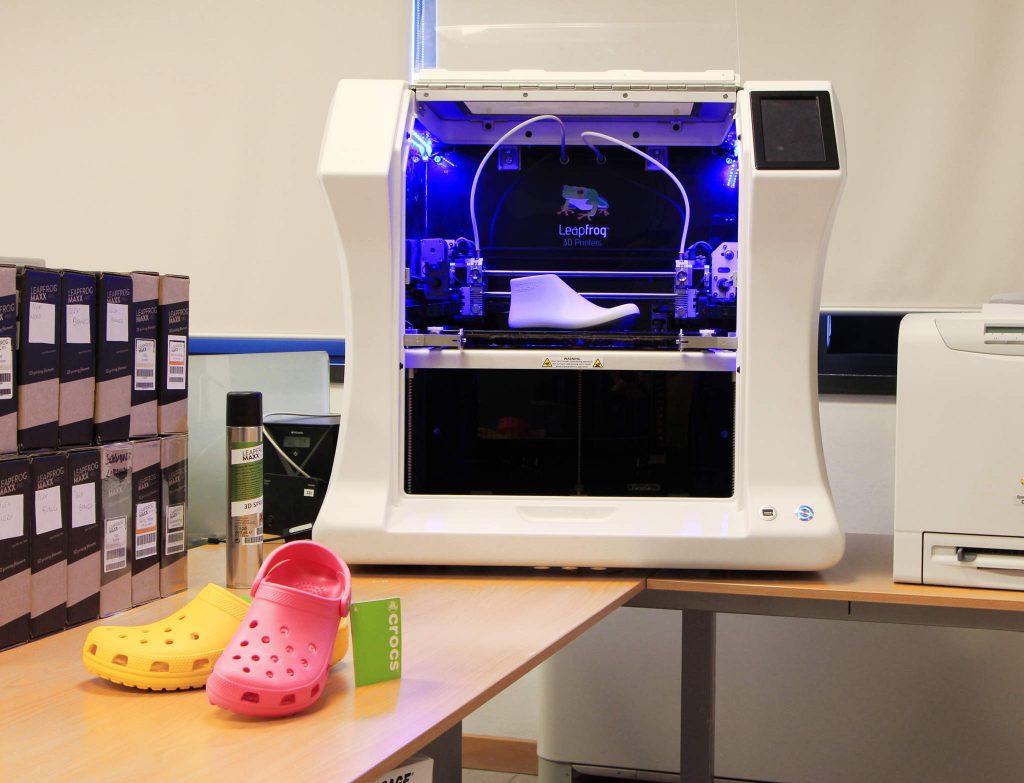 The Leapfrog Bolt 3D printer.