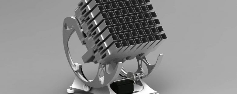 Model of a metal 3D printed antenna. Image via Otisys.
