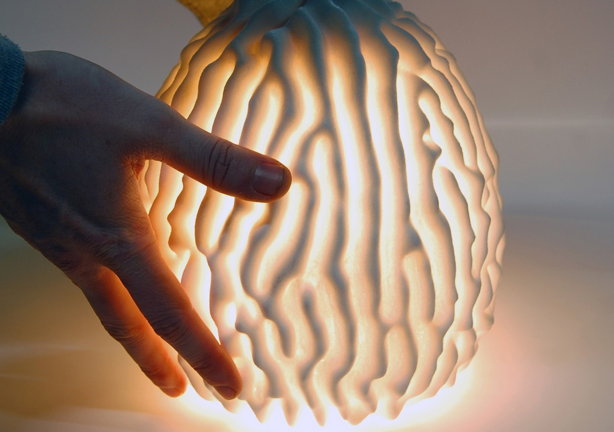 The Salt Coral lamp by CONCR3DE. Image via 3DPC. 