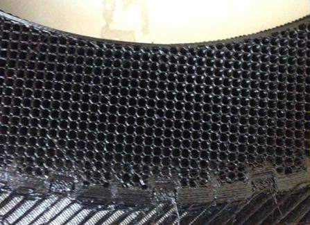 The internal structure of the 3D printed tire. Image via Linglong.