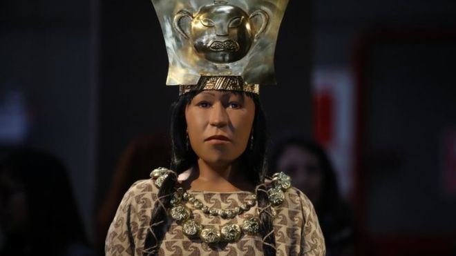 Lady of Cao's 3D printed reconstruction. Image via Reuters. 