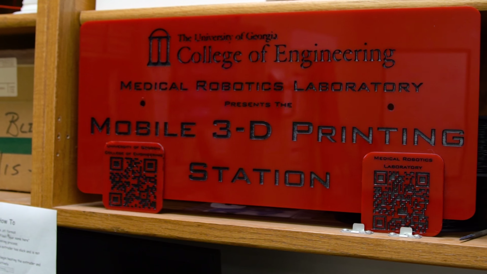 The Mobile 3D Printing Centre at UGA"s College of Engineering. Image via Georgia Bulldogs.