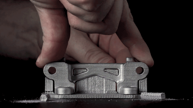Desktop Metal 3D printing separable support system.