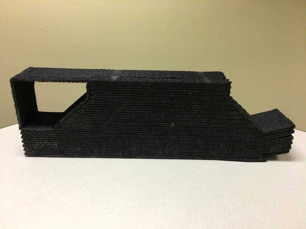 The Team Foster + Partners Branch Technology of Chattanooga, Tennessee 3D printed beam after bend testing.