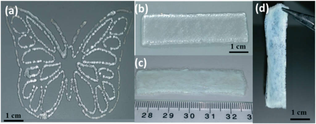 A 3D printed jelly butterfly demo. Image via Molecular Systems Design & Engineering