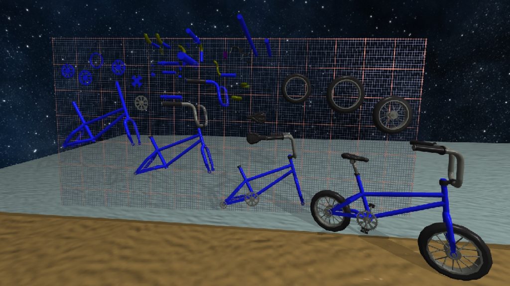 Get your bikes in a row. Screengrab from MakeVR Pro update. Image via MakeVR Pro Blog