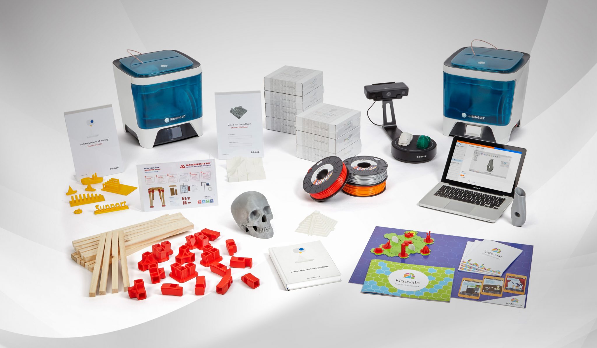 A treasure trove of 3D printing activities and tools. Photo via PrintLab
