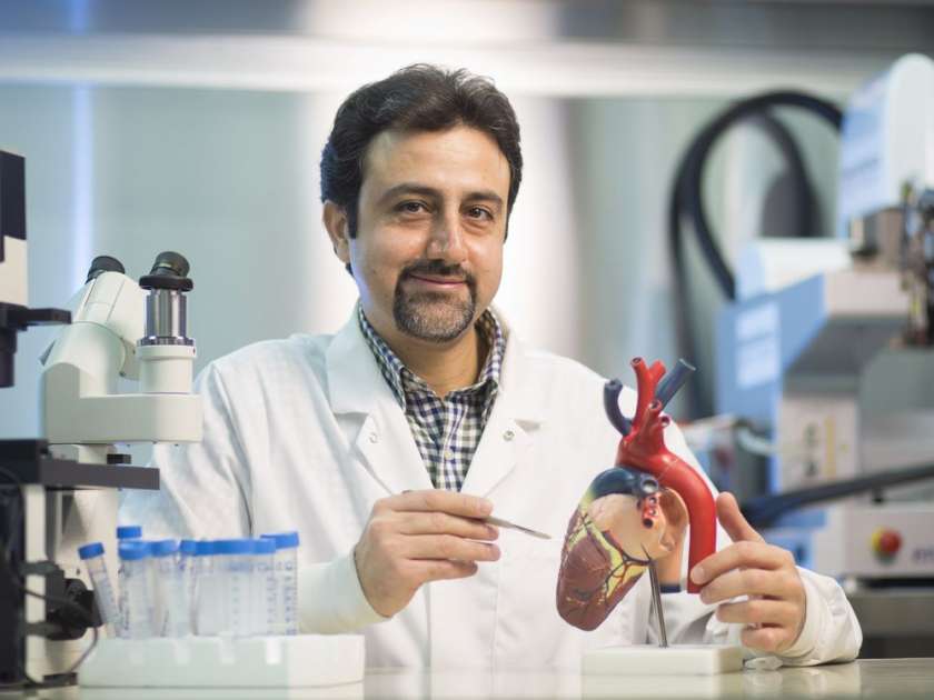 Mohammed in his lab. Photo via University of Saskatchewan