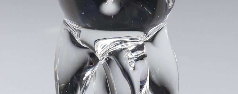Wisdom Tooth glass paperweight by Frost Glass.