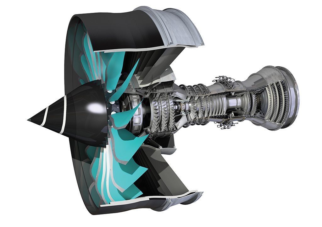 Schematic of the Rolls-Royce Ultrafan jet engine. Image via Rolls-Royce
