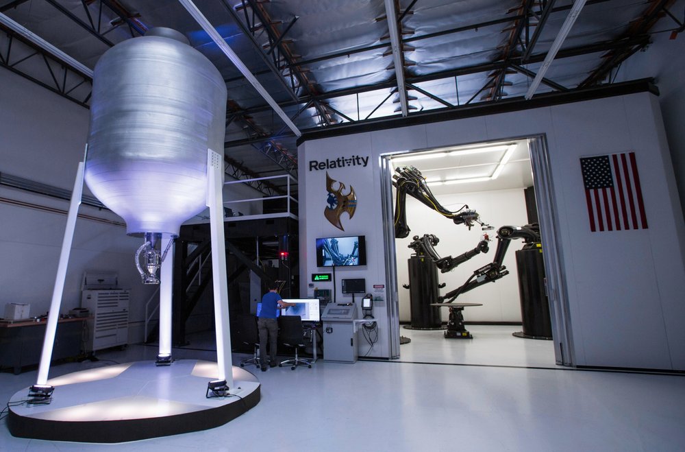 The Stargate 3D printer at Relativity Space HQ. Photo via Relativity Space.