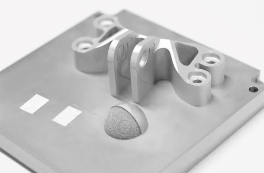 A custom mechanical part 3D printed by a Farsoon 3D printer.