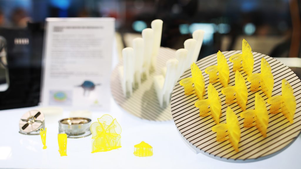 Products of a DWS 3D printer. Photo via DWS