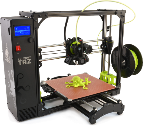 The LulzBot TAZ 6 3D printer. Photo via LulzBot.