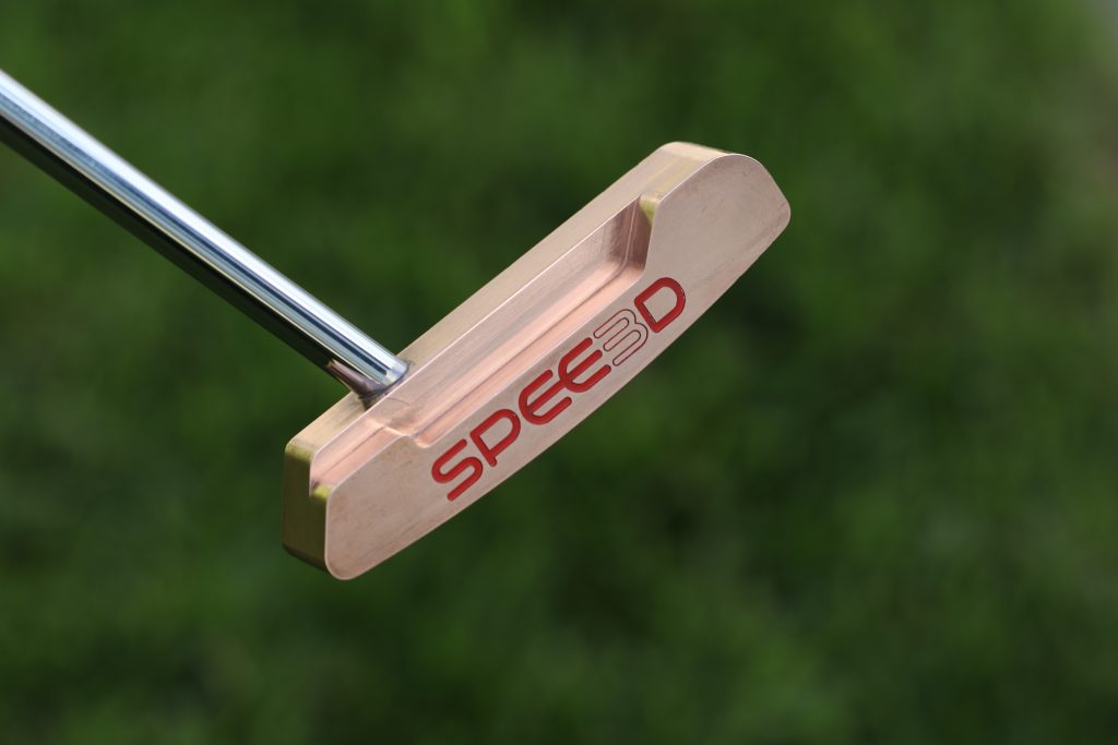Manufactured part - golf putter. Build time is 8 minutes. Photo via Spee3D.