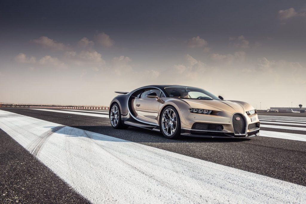 In 2017, the latest generating Bugatti Chiron was awarded “Hypercar of the Year” by TopGear Magazine Awards. Photo via Bugatti Automobiles S.A.S.