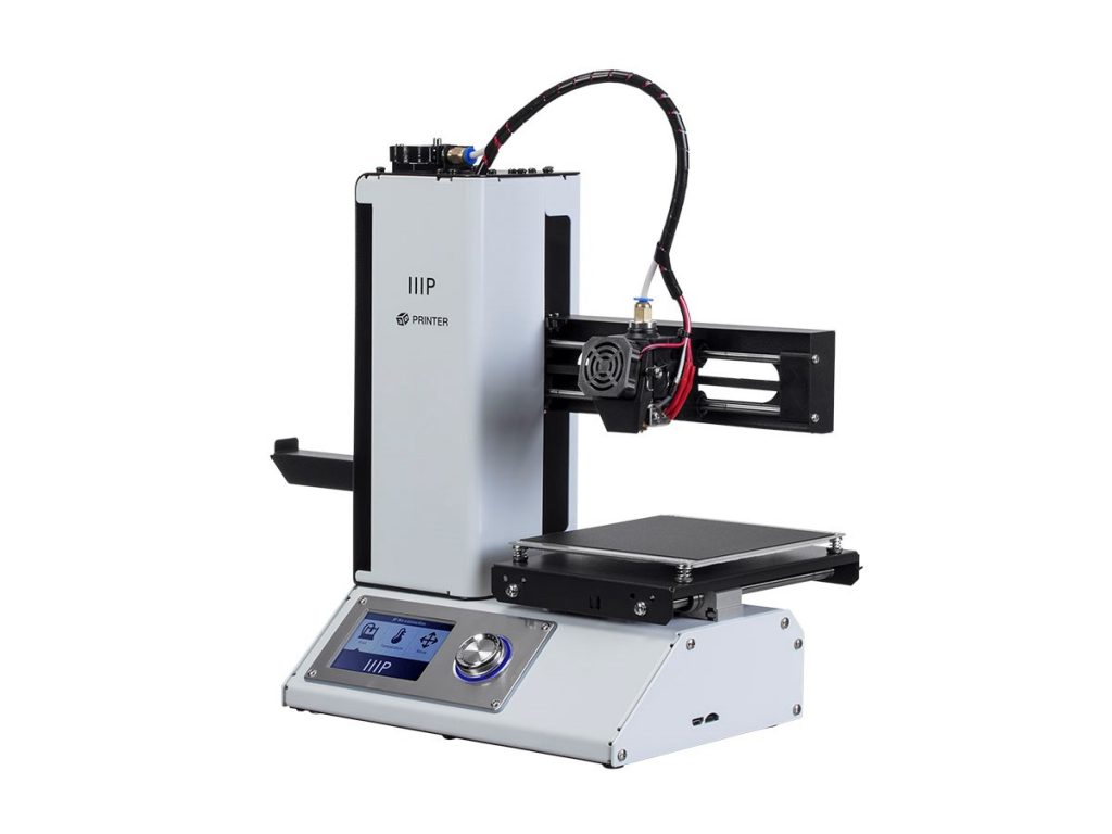 The Monoprice MP Select Mini V2 3D printer, the predecessor of the V3. Photo via Monoprice.