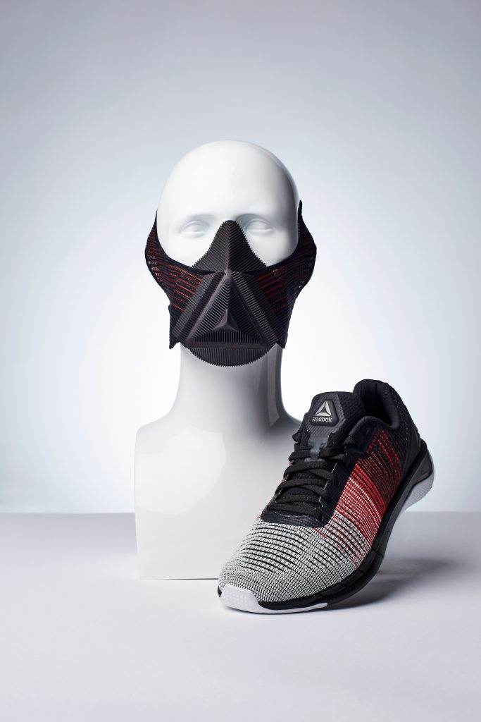 The Modla X Reebok 3D printed Athlete's Mask.