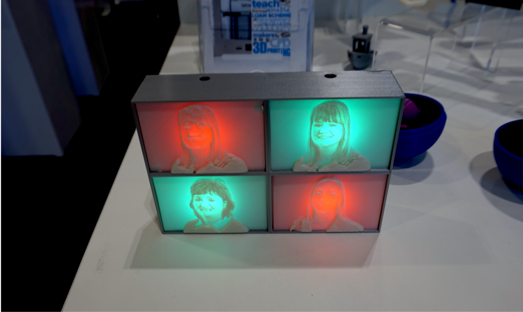 A 3D printed light box, one of the projects suggested by the CREATE Education Project. Photo by Rushabh Haria.