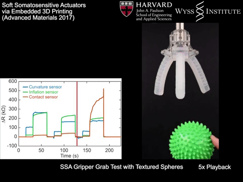 Graphic showing how an SSA gripper tightens around a multi-surface ball. Photo via Harvard Verlag-VCH.
