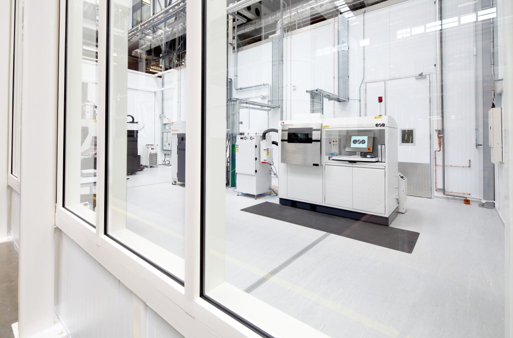 Inside the National Centre for Additive Manufacturing at Coventry's MTC. Photo via The MTC