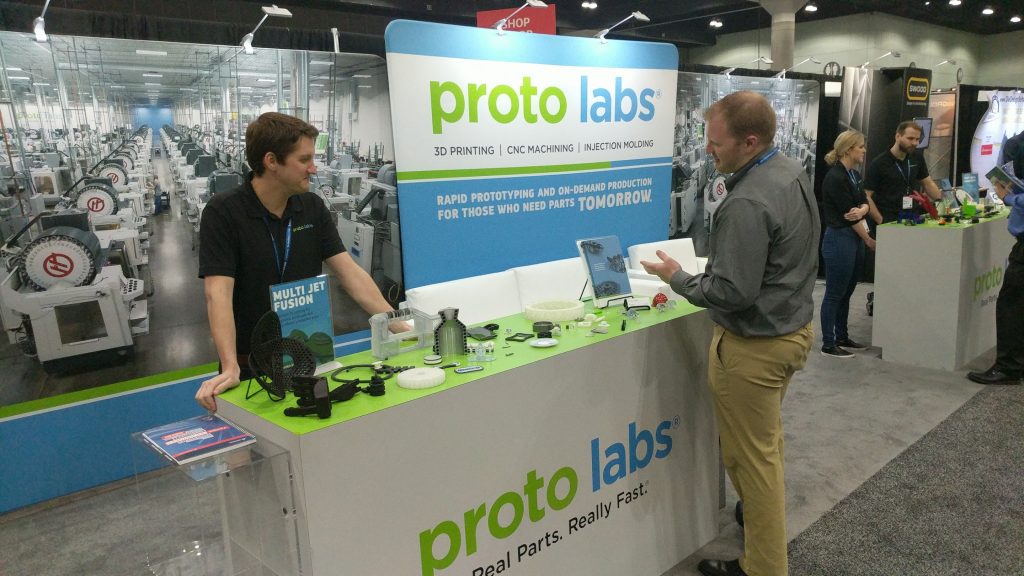 Protolabs at SOLIDWORKS World 2018. Photo by Michael Petch.