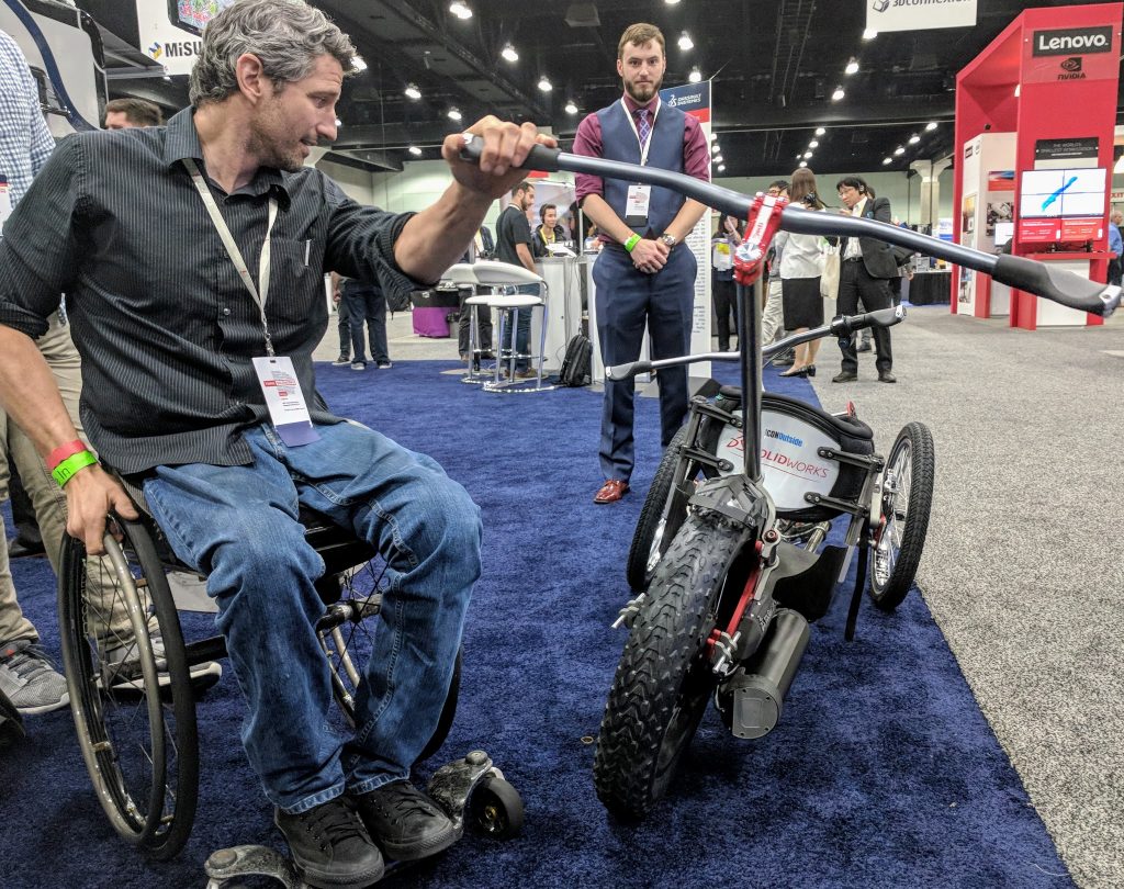 The Icon Explore three wheeled adaptive trike. Photo by Michael Petch.