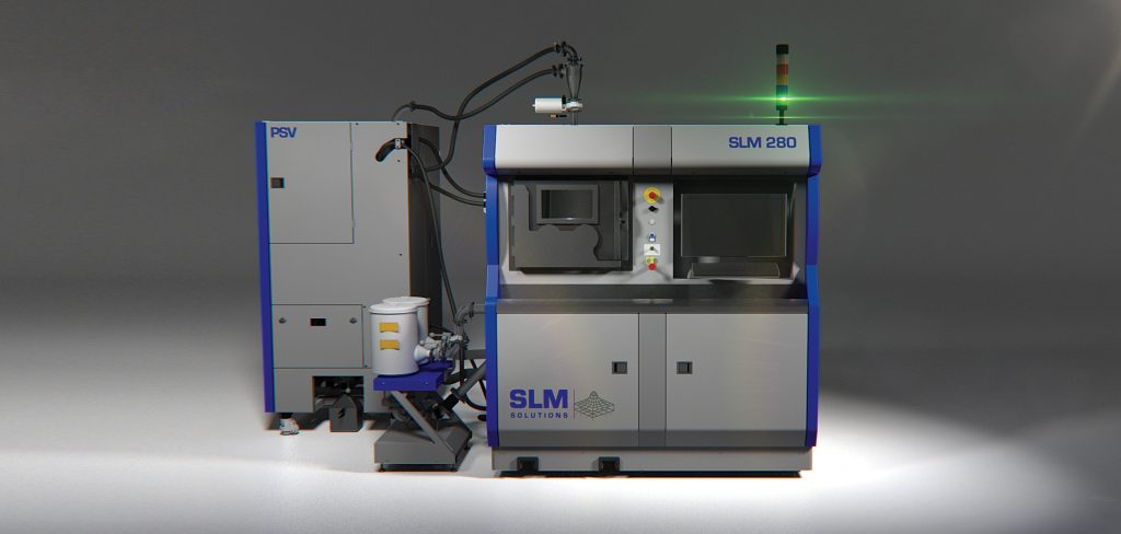The SLM280 metal additive manufacturing system. Photo via SLM Solutions.