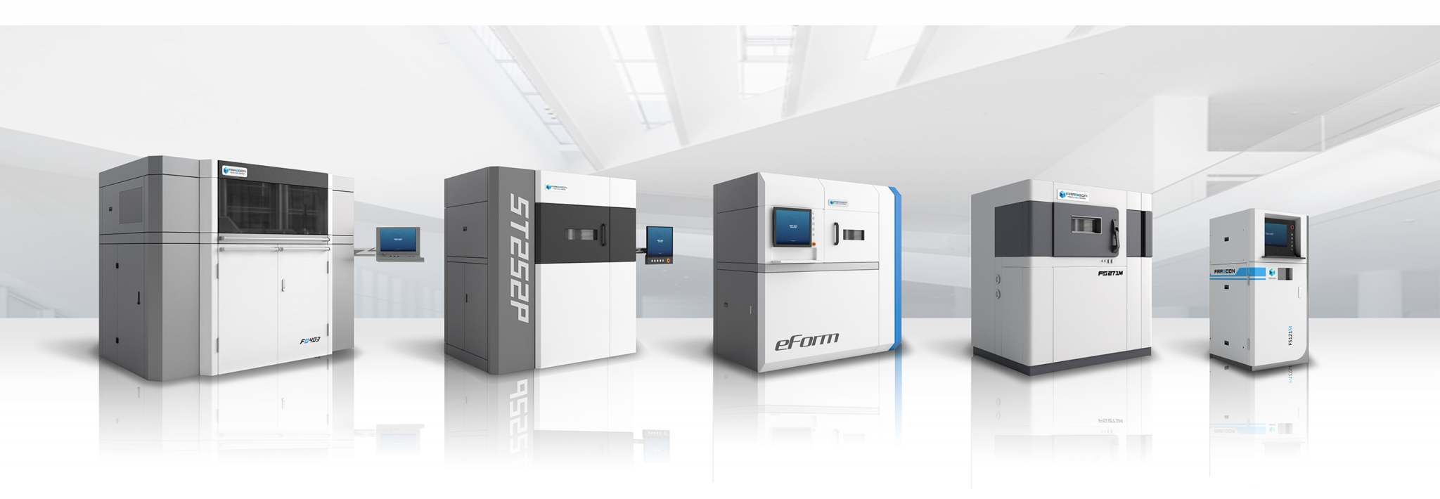 Farsoon's range of 3D printer. Image via Farsoon Technologies
