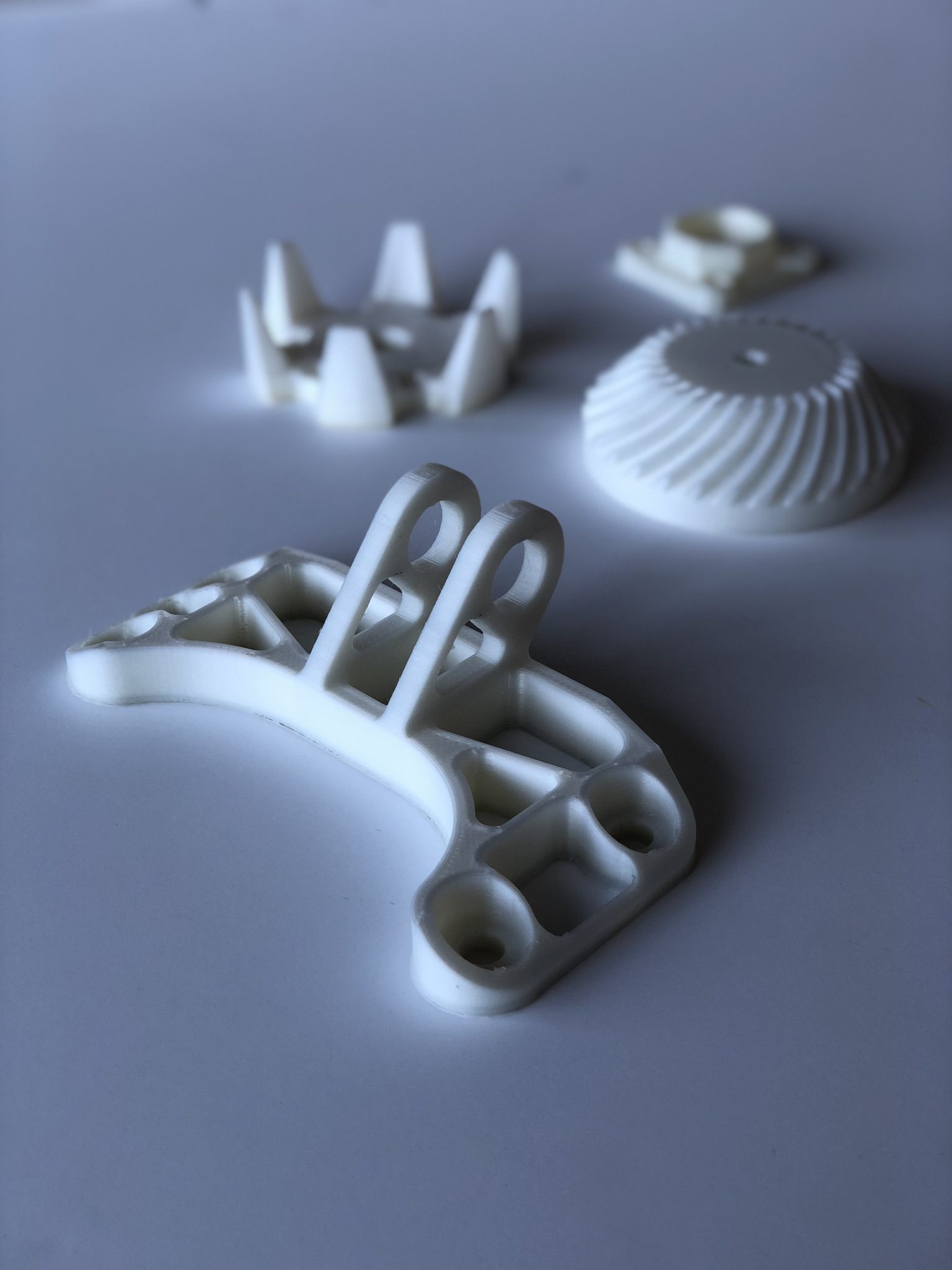 Assorted Nylon 3D printed parts in DuPont Zytel. Photo via AON3D