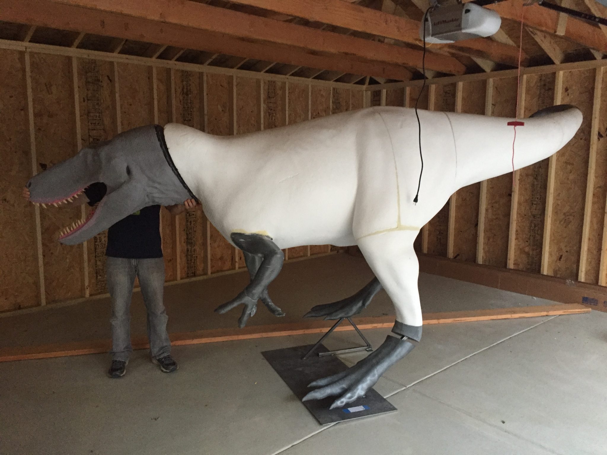 3D printed dryptosaurus museum installation. Photo via Tyler Keillor.
